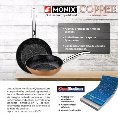 Sartén Monix M740040 Copper